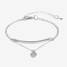 Load image into Gallery viewer, Women Rose Gold Silver Color Rhinestone Bracelet Cuff Simple
