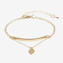 Load image into Gallery viewer, Women Rose Gold Silver Color Rhinestone Bracelet Cuff Simple
