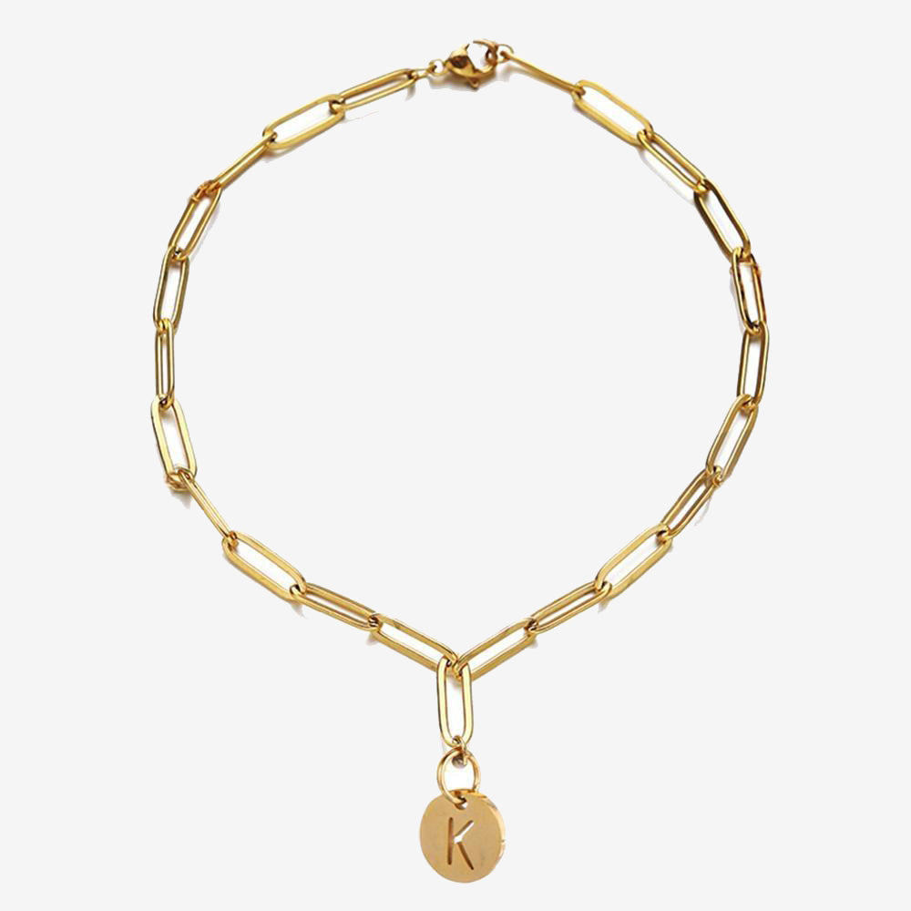 Bracelet For Women Men Coin 26 Alphabet Bracelet