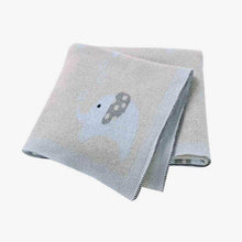 Carica l&#39;immagine nel visualizzatore di Gallery, Baby Blankets Knitted Swaddle Stroller Bedding Wrap Cartoon
