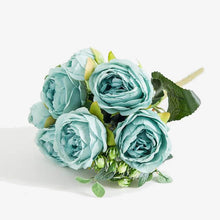 Load image into Gallery viewer, Peony Bouquet Tea Rose Fake Wedding Autumn
