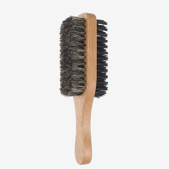 Natural Wooden Wave Brush for Male, Styling Beard