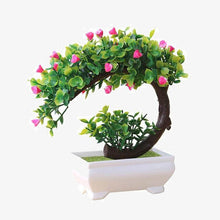 Load image into Gallery viewer, Bonsai Fake Flower Potted Desk Ornament
