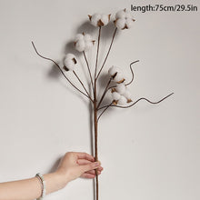 Load image into Gallery viewer, Naturally Dried Cotton Flowers Artificial Plants
