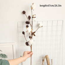 Load image into Gallery viewer, Naturally Dried Cotton Flowers Artificial Plants
