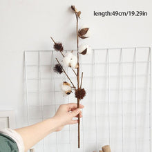 Load image into Gallery viewer, Naturally Dried Cotton Flowers Artificial Plants
