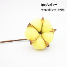 Load image into Gallery viewer, Naturally Dried Cotton Flowers Artificial Plants
