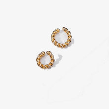 Load image into Gallery viewer, Punk Rock Gold Color Clip Earrings
