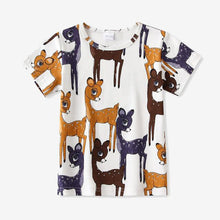 Load image into Gallery viewer, Children&#39;s Tees Baby Girl Tops O-Neck Cartoon Casual Girl
