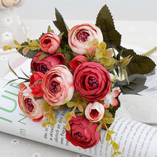 Charger l&#39;image dans la galerie, Roses Bride Bouquet for Christmas Home
