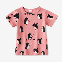 Load image into Gallery viewer, Children&#39;s Tees Baby Girl Tops O-Neck Cartoon Casual Girl
