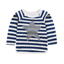 Charger l&#39;image dans la galerie, New Arrivel Striped Baby Girls Cotton Long Sleeve T-shirt
