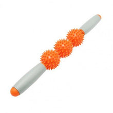 Carica l&#39;immagine nel visualizzatore di Gallery, Yoga Massage Roller Stick Body Leg Back Muscle Soreness Relief Training Tool Gym Muscle Massage Roller Body Relax Tool with Ball
