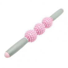 Carica l&#39;immagine nel visualizzatore di Gallery, Yoga Massage Roller Stick Body Leg Back Muscle Soreness Relief Training Tool Gym Muscle Massage Roller Body Relax Tool with Ball
