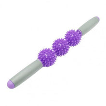 Carica l&#39;immagine nel visualizzatore di Gallery, Yoga Massage Roller Stick Body Leg Back Muscle Soreness Relief Training Tool Gym Muscle Massage Roller Body Relax Tool with Ball
