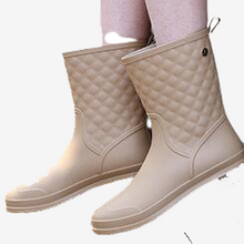 Charger l&#39;image dans la galerie, Rubber Warm Shoes New Plaid Casual Rubber Shoes
