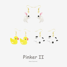 Carica l&#39;immagine nel visualizzatore di Gallery, Women Girls 3D Birthday Lovely Jewelry Duck Rabbit
