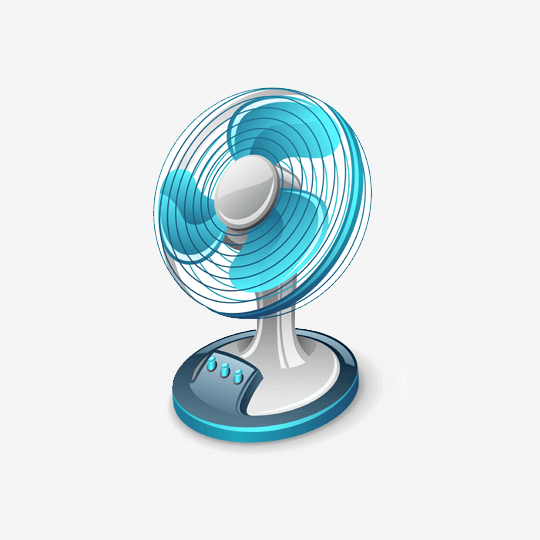 New table fan with shining color